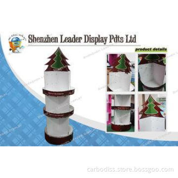 Point Of Sale Cardboard Hook Display Stands For Christmas S